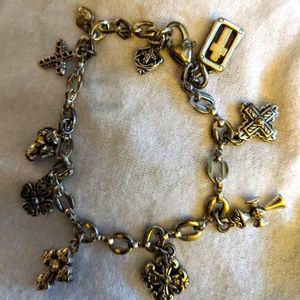 Vintage Brighton Crosses Charm Bracelet